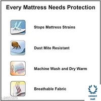 Feather Soft Quilted Micro Fabric Waterproof Elastic Strap Mattress Protector - LXW:78in x72in, Grey